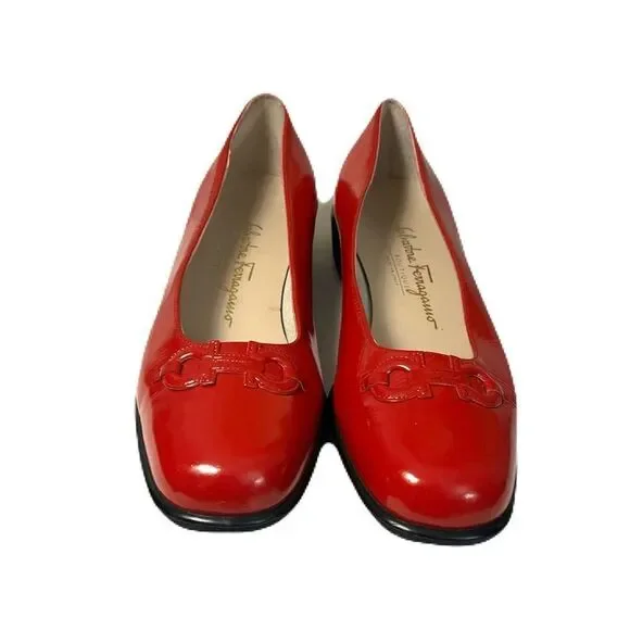 Salvatore Ferragamo Women's Red Loafers - Picture 2 of 6